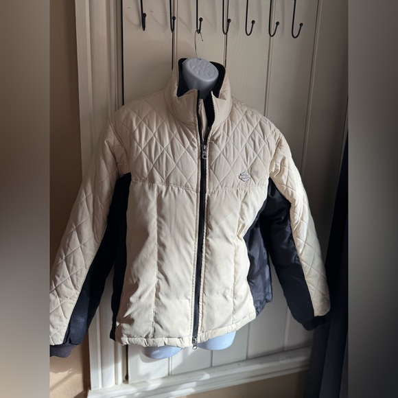 Harley-Davidson Cream Quilted Jacket - Picture 2 of 7